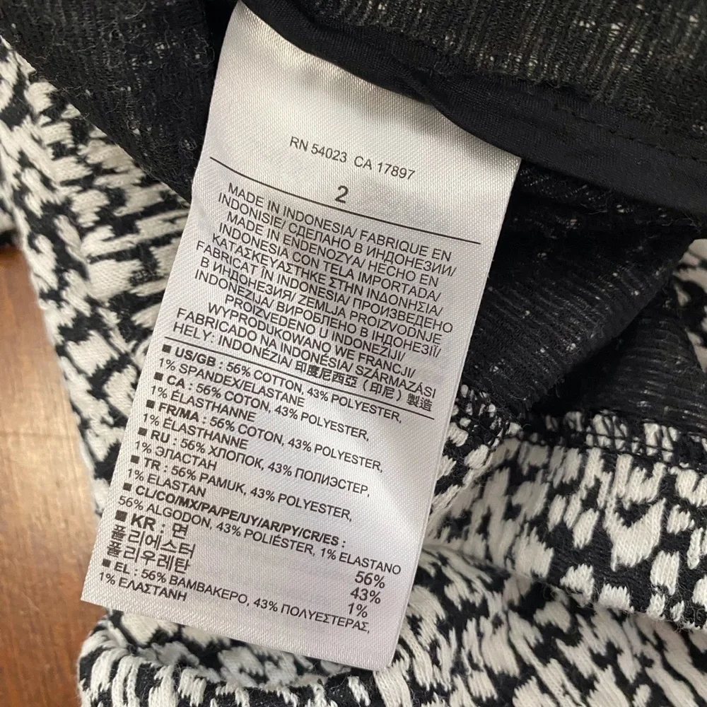 Banana Republic Black & White Dress l Mini Dress l size 2 Dress 0784